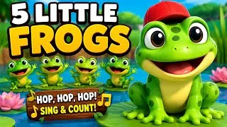 Thumbnail: Five Little Frogs Jumping | Counting Song for Kids 🐸