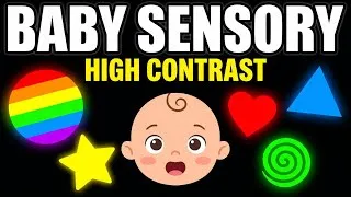 Thumbnail: Baby Visual Development 🌈 Bright Colors, Slow Movements & Soothing Music