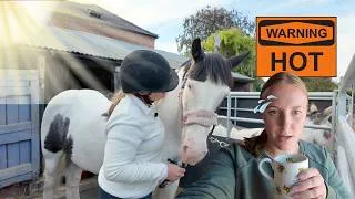 Thumbnail: LONG summer HEATWAVE hits (again!) | DITL of a self employed 23y/o Equestrian in rural UK