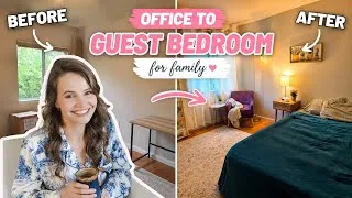 Thumbnail: I Turned My Office Into a Cozy Guest Bedroom | Before & After Makeover