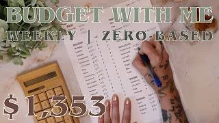 Thumbnail: How I Budget My Paychecks | $1,353 Zero Based Budget By Paychck Cash Budgeting | 27 Year Old Budgets
