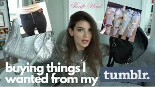 Thumbnail: Thrift Haul -Buying things I wanted on Tumblr (try on)