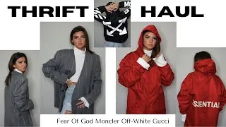 Thumbnail: Thrift Haul Luxury 2022 Try On ( Off-White, Moncler, Gucci, Fear Of God )