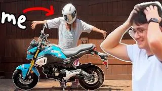 Thumbnail: i learned how to ride a motorcycle to surprise michael