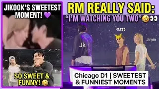 Thumbnail: 🔴RM Really Said: “I’m Watching You Two” 🤣Jikook’s Sweetest & Funniest Moments | Chicago D1 #jikook 