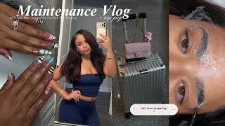 Thumbnail: Maintenance Vlog | Nails, Eyebrow lamination, Hair, Wax appointment, Lash lift, Packing & more 