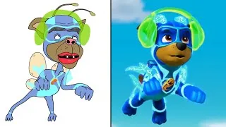 Thumbnail: Paw Patrol - Funny Drawing Meme | Chase, Marshall, Skye, Rubble, Rocky, Zuma - Police Cartoon