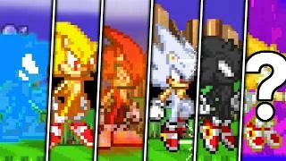 Thumbnail: EVOLUTION OF SONIC FORMS IN SUPER SMASH FLASH 2 (LIGHTNING,DARK,SUPER,HYPER,FIRE AND MORE)