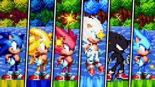 Thumbnail: EVOLUTION OF MODERN SONIC FORMS IN SONIC MANIA #2 (DARK,SUPER,HYPER,LIGHTING AND MORE)