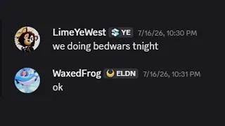 Thumbnail: bedwars but i got banned on tiktok live 😭🙏