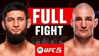 Thumbnail: Khamzat Chimaev vs Sean Strickland Full Fight | UFC 5 Championship Fight