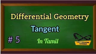 Thumbnail: Tangent | Tangent vector | Tangent plane | Differential geometry | Tamil | Limit breaking tamizhaz 