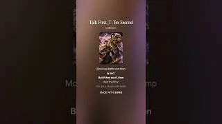 Thumbnail: Talk First, T-Rex Second (Lina's Song)