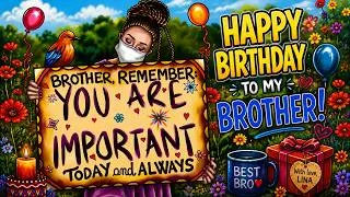 Thumbnail: Happy Birthday, Big Bro | Drawing a Special Message Just for You