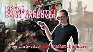 Thumbnail: CLOSET ROOM MAKEOVER☆ FB marketplace gems, IKEA DIY vanity + organizing and decluttering makeup