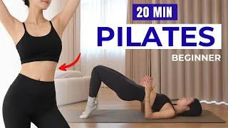 Thumbnail: 20 Min Beginner Pilates | Full Body Daily Workout (No Equipment)