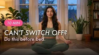 Thumbnail: 10 min Bedtime Yoga – FALL ASLEEP FASTER (Follow Along) | Move With Me