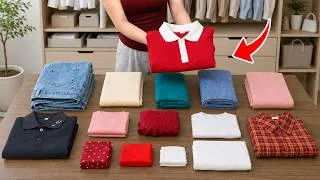 Thumbnail: Running Out of Space for Summer Clothes? Try These 14 Genius Folding & Storage Hacks! | Linda Home
