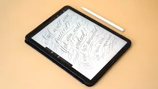 Thumbnail: A Calligraphy Quote Draft Shortcut: Writing in Procreate