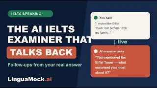 Thumbnail: Practice IELTS with an AI Examiner | LinguaMock.ai