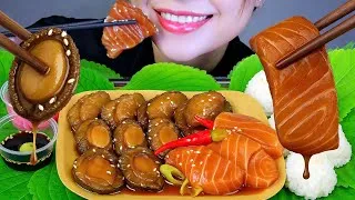 Thumbnail: ASMR Soy Sauce Feast: Abalone, Salmon, and Shrimp Marinated to Perfection | LINH-ASMR