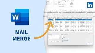 Thumbnail: Word Tip - Using Mail Merge to personalize emails