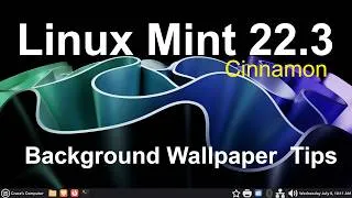 Thumbnail: Linux Mint 22.3 - Cinnamon -Auto Background Wallpaper Changer Tips.