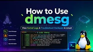 Thumbnail: How to Use dmesg – View Kernel Logs & Troubleshoot Hardware in Linux!