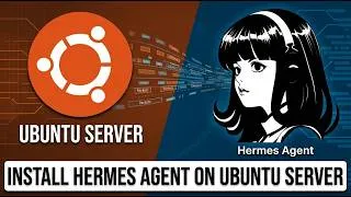 Thumbnail: How to install Hermes AI Agent on a VPS (Ubuntu Server) - Tutorial for beginners