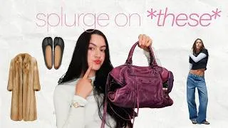 Thumbnail: expensive things that are actually worth your money *fashion edition*