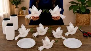 Thumbnail: Turn Waste Plastic Bottles Into Beautiful Dove Decoration! 🕊 Amazing Bird DIY Idea