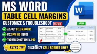Thumbnail: MS Word Table Cell Margins Explained! Fix Spacing Issues in Minutes + Border Line Tips