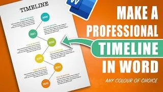 Thumbnail: MS Word Timeline Tutorial: Design Like a Pro (Beginner to Advanced)