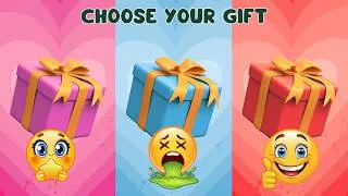 Thumbnail: Choose Your Gift 🎁💖 | Pink 💗 Blue 💙 Red ❤️ | Lisa vs Lena Challenge