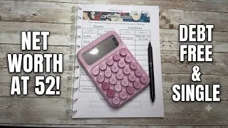 Thumbnail: Net Worth At 52 | Debt Free & Single | 6 Years Of Retirement Savings 