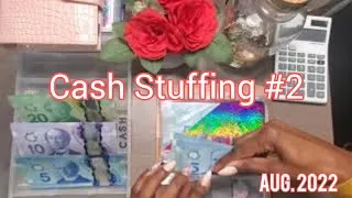 Thumbnail: Cash Stuffing #2 | August 2022 | Low Income | Canadian Currency