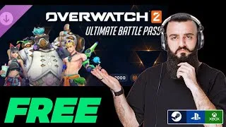 Thumbnail: How to Get Overwatch 2 Ultimate Battle Pass Bundle Season 18 for FREE (PS5, Xbox, PC) 🎮 100% Legit