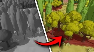 Thumbnail: Redesigning the Look of my Game! - Village Builder Devlog #7