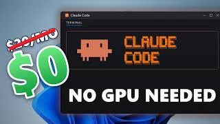 Thumbnail: Run Claude Code for FREE on Windows 11 — No GPU Needed (2026)