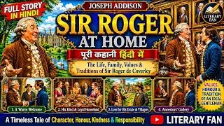Thumbnail: Sir Roger at Home by Joseph Addison Summary | Sir Roger at home Summary in hindi | Sir Roger at Home