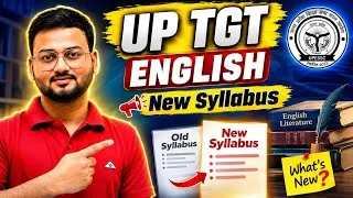 Thumbnail: UP TGT English New Syllabus 2026 | Syllabus में क्या बदलाव? | New Exam Pattern | AKSRajveer