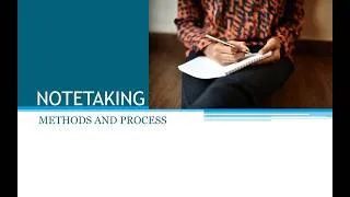 Thumbnail: Notetaking Methods