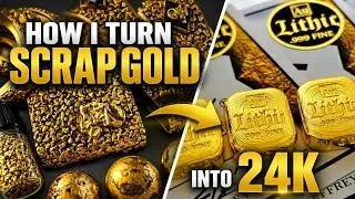 Thumbnail: How I Turn Scrap Gold into Pure Gold Bars (Step-by-Step)