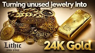 Thumbnail: Turning Old Jewelry into a Pure Gold Bar 10oz 24K