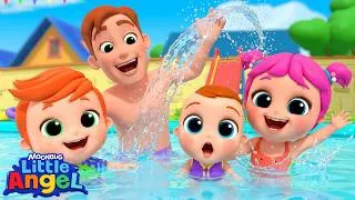 Thumbnail: I Can Swim! Swimming Lesson 🏊‍♂️ Little Angels Kids Cartoons/Songs & Nursery Rhymes