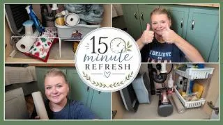 Thumbnail: 15 Minutes Can Change a Lot | Under the Sink KITCHEN Refresh & Midlife Chat | Episode 2