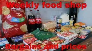 Thumbnail: Weekly food haul / £60 budget / prices included / bargains
