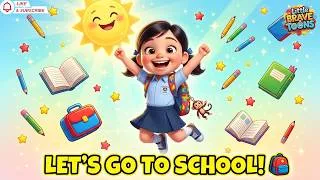 Thumbnail: School Time Ready Song 🎒 | Fun Morning Routine Song for Kids | Back to School Rhyme 🎶
