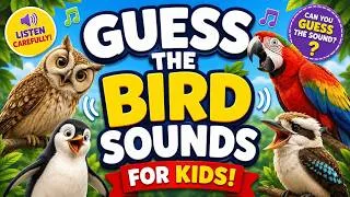 Thumbnail: Guess The Bird Sounds For Kids | Fun Bird Sound Quiz | Learn 21 Amazing Bird Sounds! 🎵