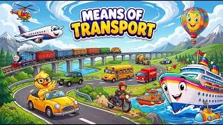 Thumbnail: Means Of Transport For Kids In English | Modes Of Transport